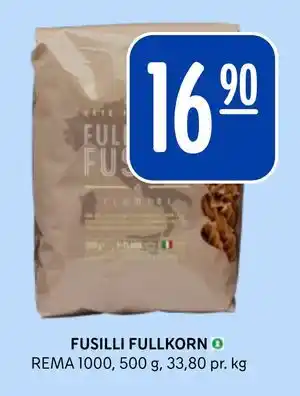 Rema 1000 FUSILLI FULLKORN tilbud