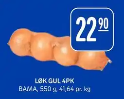 Rema 1000 LØK GUL 4PK tilbud