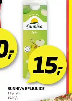 Bunnpris SUNNIVA EPLEJUICE tilbud