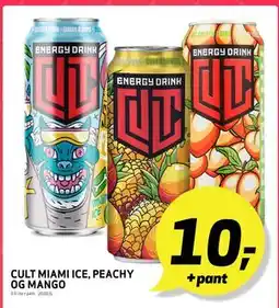 Bunnpris CULT MIAMI ICE,PEACHY OG MANGO tilbud