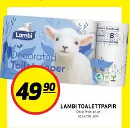Bunnpris LAMBI TOALETTPAPIR tilbud