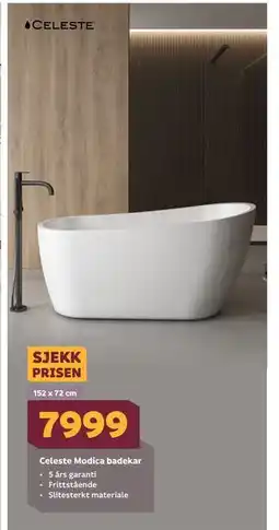 Megaflis Celeste Modica badekar tilbud