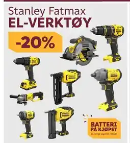 Megaflis Stanley Fatmax EL-VERKTØY tilbud