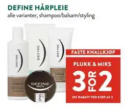 Jacobs DEFINE HÅRPLEIE tilbud