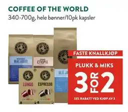 Jacobs COFFEE OF THE WORLD tilbud