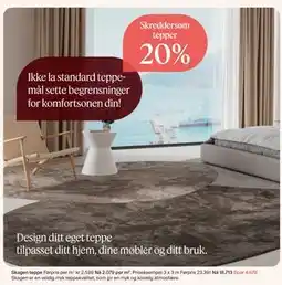 Møbelringen Skagen teppe tilbud