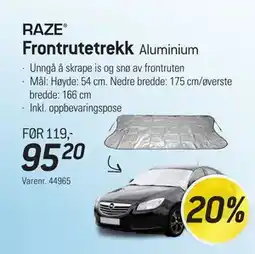 Thansen Frontrutetrekk tilbud