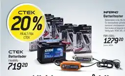 Thansen 20% PÅ ALT FRA CTEK tilbud