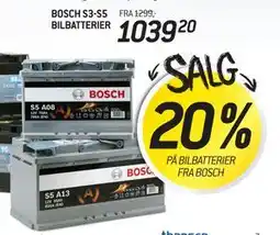 Thansen BOSCH S3-S5 BILBATTERIER tilbud