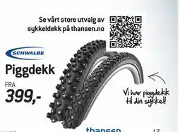 Thansen Piggdekk tilbud