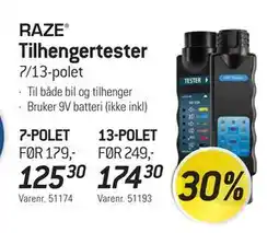 Thansen Tilhengertester tilbud