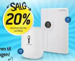 Thansen 20% PÅ AVFUKTER FRA LECONSA tilbud