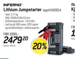 Thansen Lithium Jumpstarter tilbud