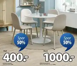 JYSK EJSTRUP spisestol tilbud