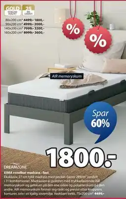 JYSK EIMA vendbar madrass - fast tilbud