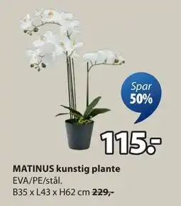 JYSK MATINUS kunstig plante tilbud