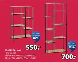 JYSK TRAPPEDAL reol tilbud
