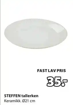 JYSK STEFFEN tallerken tilbud