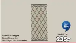 JYSK PENGEURT teppe tilbud