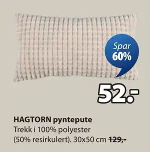 JYSK HAGTORN pyntepute tilbud