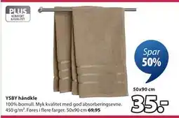 JYSK YSBY håndkle tilbud
