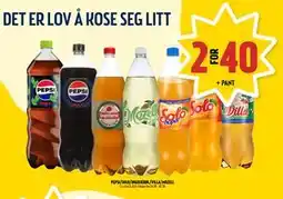 Coop Prix PEPSI/SOLO/INGEFÆRØL/VILLA/MOZELL tilbud