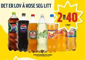 PEPSI/SOLO/INGEFÆRØL/VILLA/MOZELL