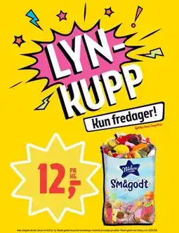 Coop Prix Nidar smågodt i løsvekt tilbud