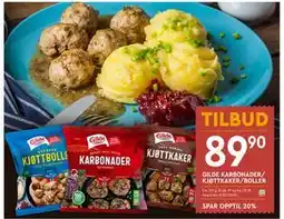 Coop Mega GILDE KARBONADER/ KJØTTKAKER/BOLLER tilbud