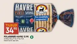 Coop Mega POLARBRØD HAVRE 12 PK tilbud