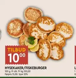 Coop Mega HYSEKAKER/FISKEBURGER tilbud