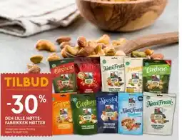 Coop Mega DEN LILLE NØTTEFABRIKKEN NØTTER tilbud