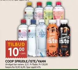 Coop Mega COOP SPRUDLE/ISTE/VANN tilbud