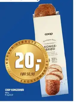 Coop Obs COOP KONGEBRØD tilbud