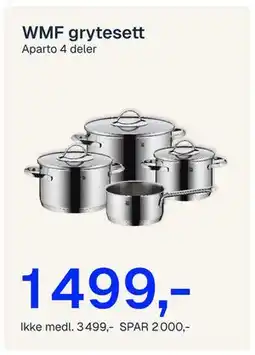 Jernia WMF grytesett tilbud