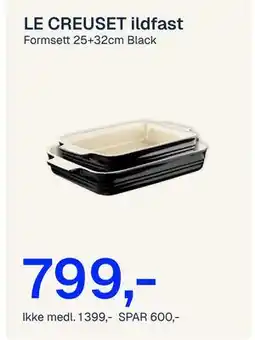 Jernia LE CREUSET ildfast tilbud