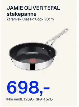 Jernia JAMIE OLIVER TEFAL stekepanne tilbud