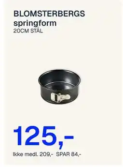 Jernia BLOMSTERBERGS springform tilbud