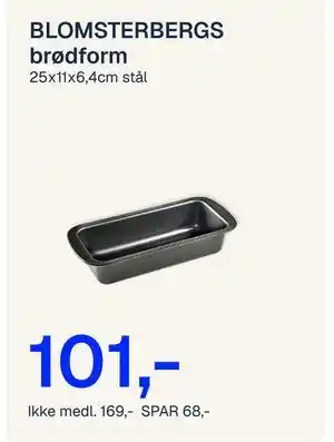 Jernia BLOMSTERBERGS brødform tilbud