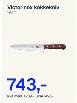 Jernia Victorinox kokkekni v tilbud