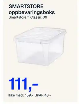 Jernia SMARTSTORE oppbevaringsboks tilbud