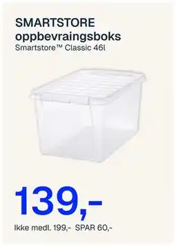 Jernia SMARTSTORE oppbevraingsboks tilbud