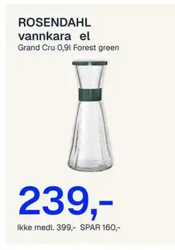 Jernia ROSENDAHL vannkara el tilbud