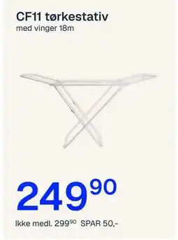 Jernia CF11 tørkestativ tilbud