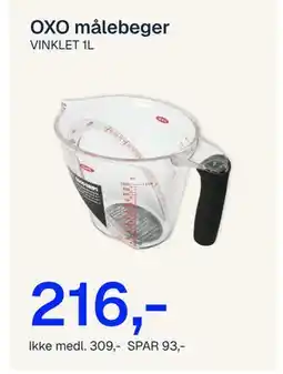 Jernia OXO målebeger tilbud