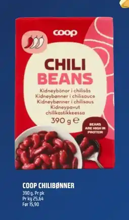 Coop Obs COOP CHILIBØNNER tilbud