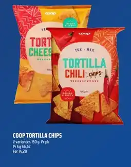 Coop Obs COOP TORTILLA CHIPS tilbud