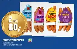 Coop Obs COOP SPESIALPØLSER tilbud