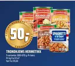 Coop Obs TRONDHJEMS HERMETIKK tilbud