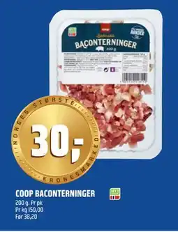 Coop Obs COOP BACONTERNINGER tilbud